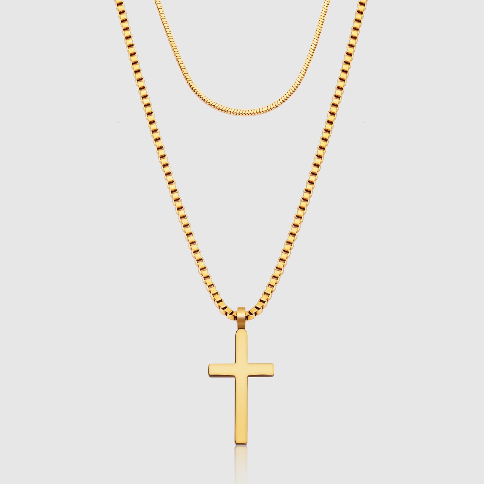 Classic Cross Necklace Duo