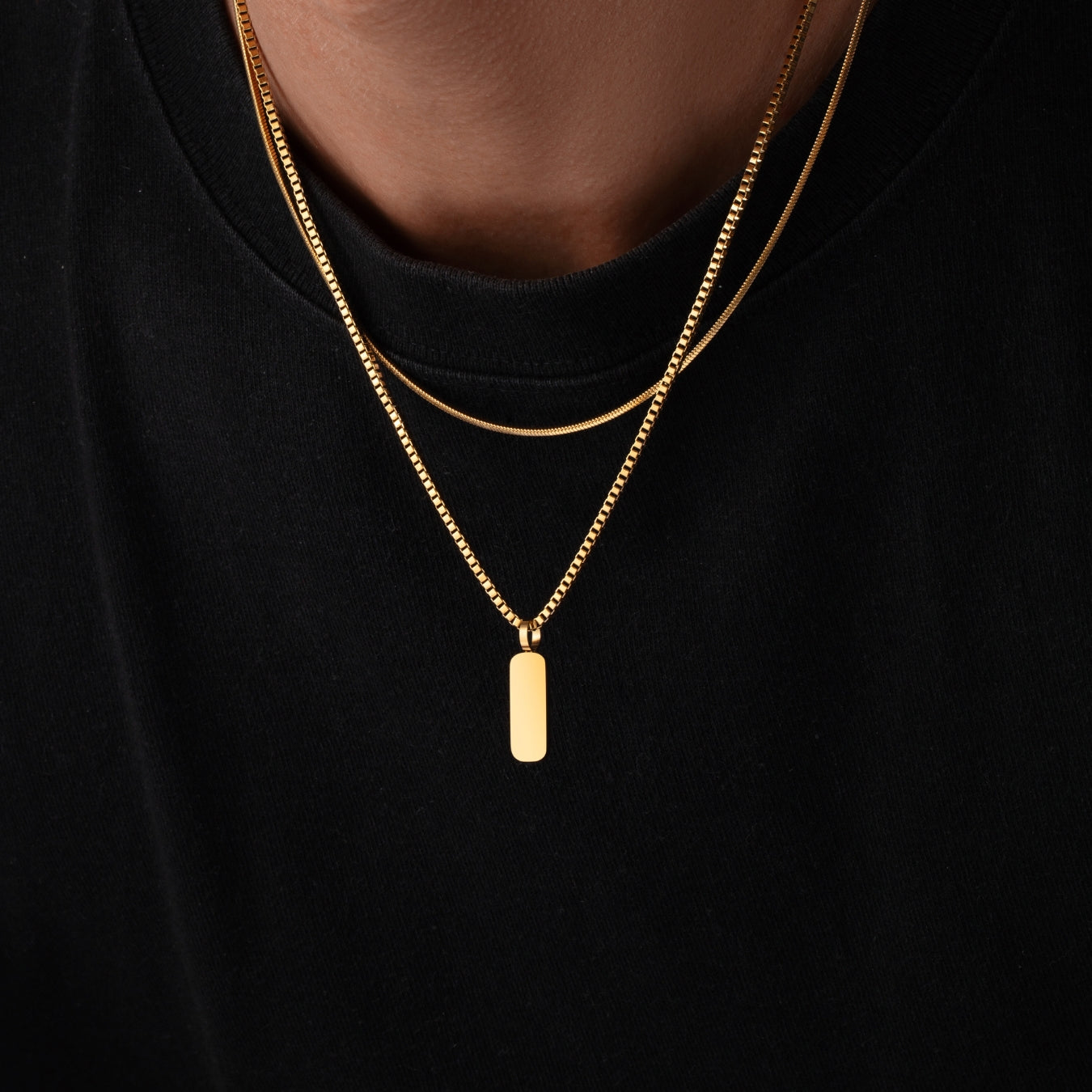 Minimal Pendant Necklace Duo