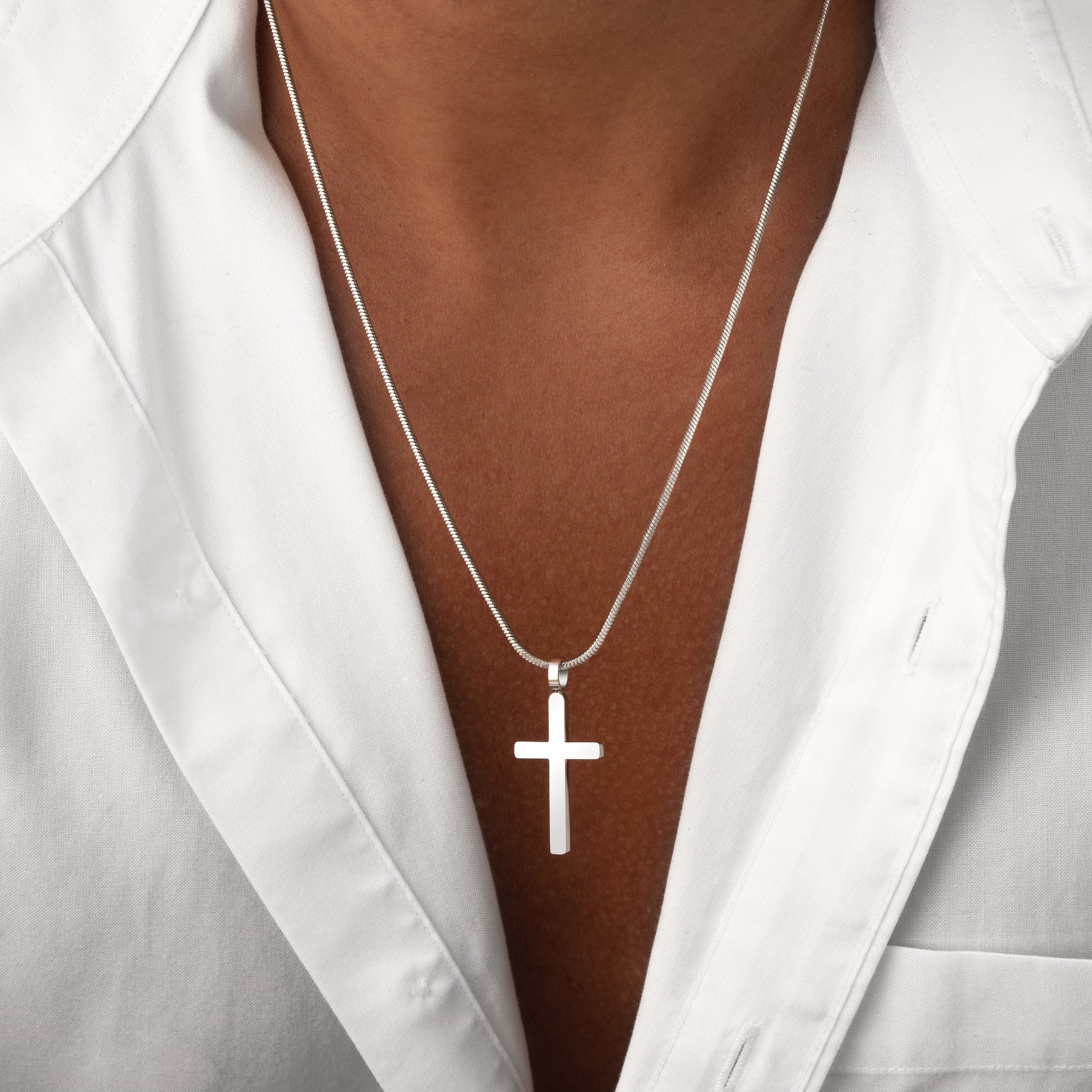 Classic Cross & Square Chain