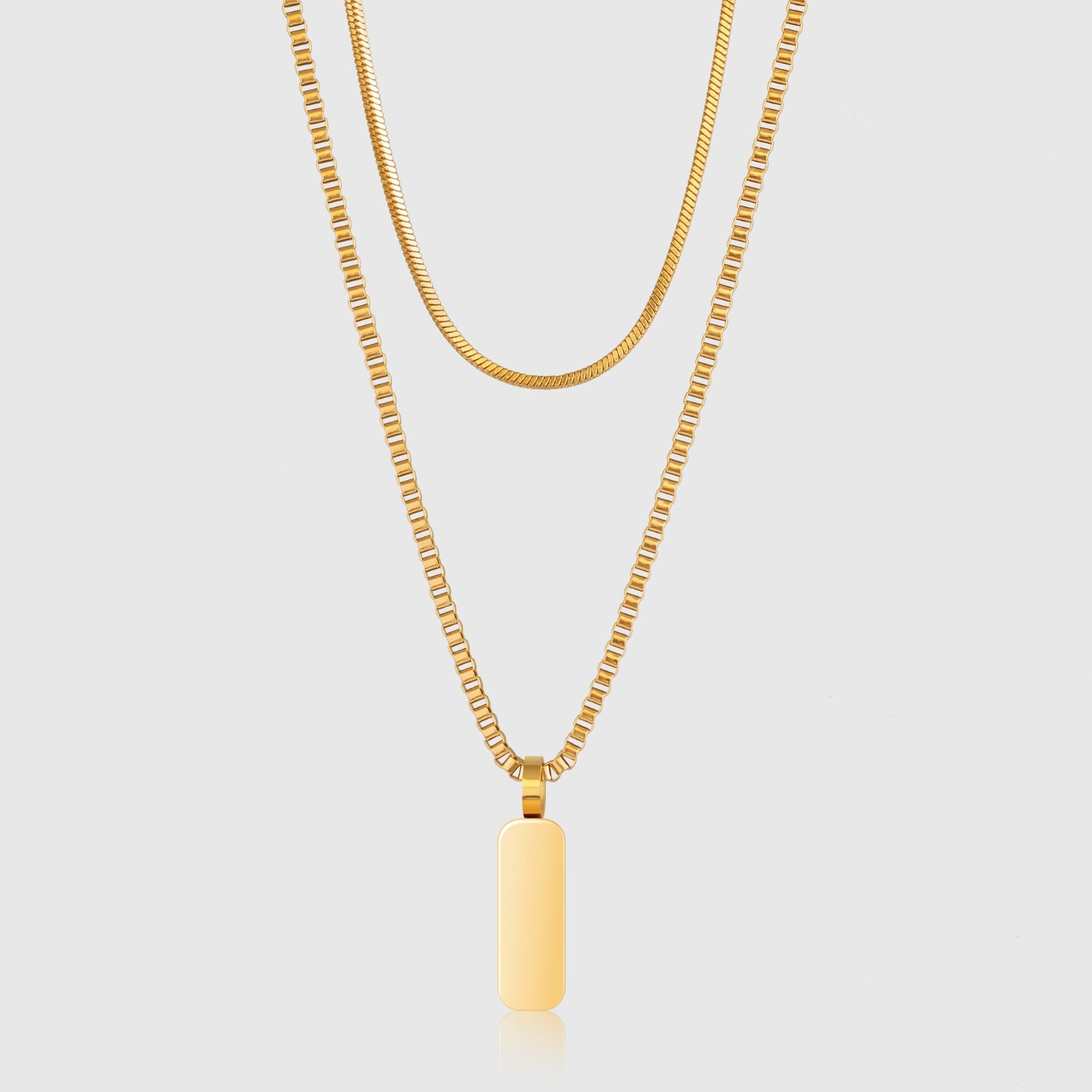 Minimal Pendant Necklace Duo