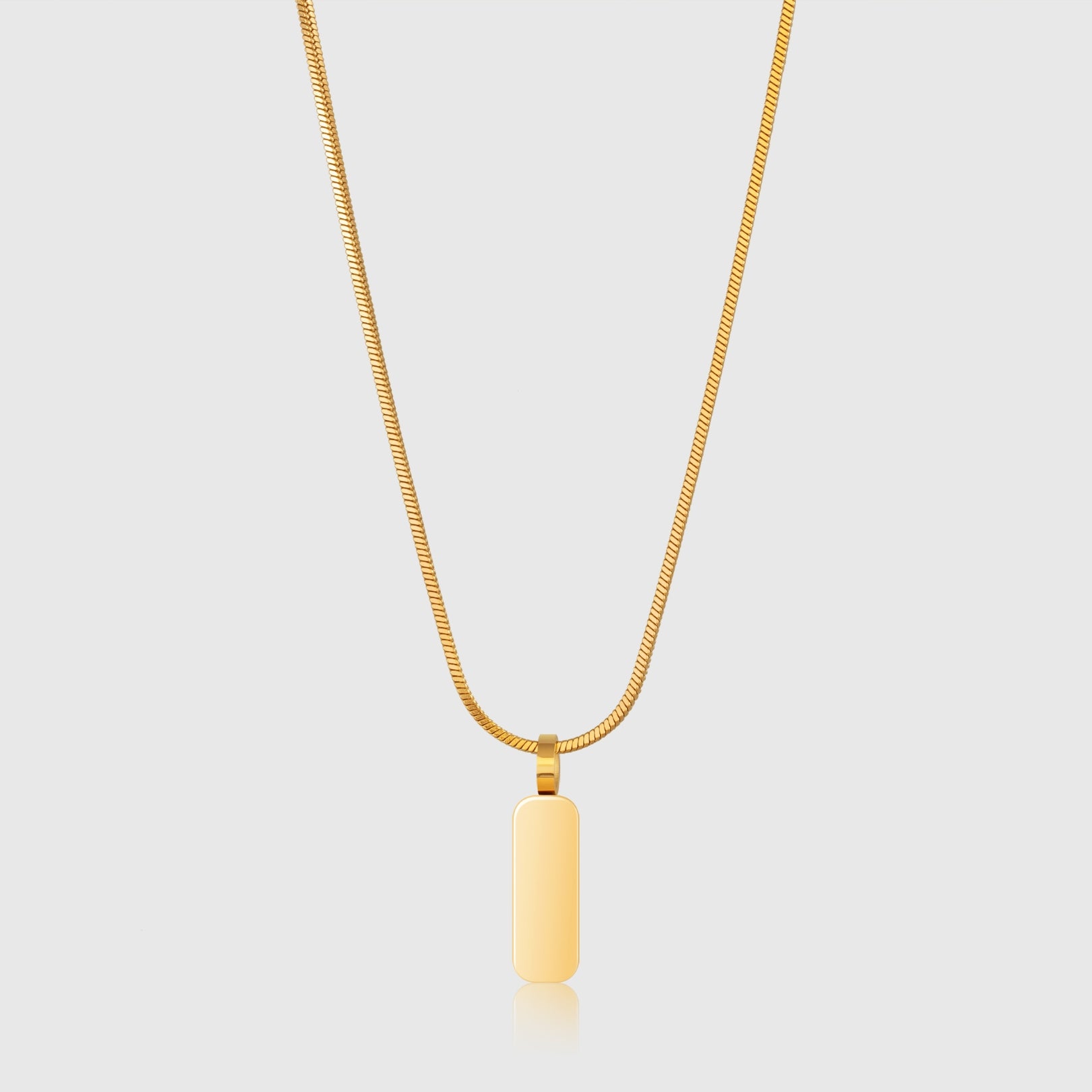 Minimal Pendant & Square Chain
