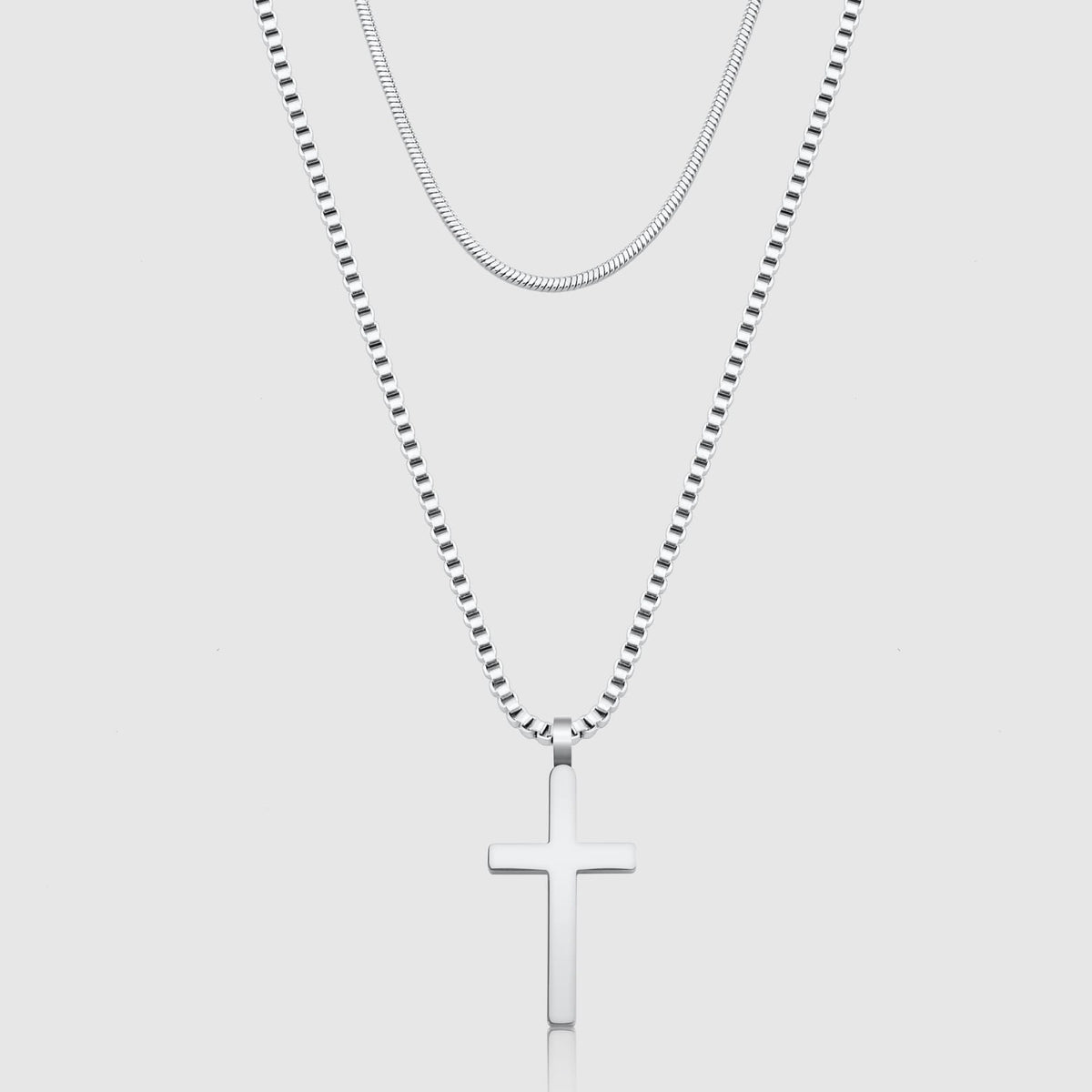 Classic Cross Necklace Duo