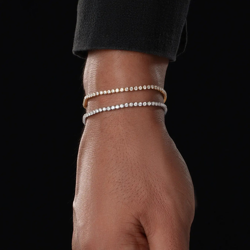 minimal tennis bracelet