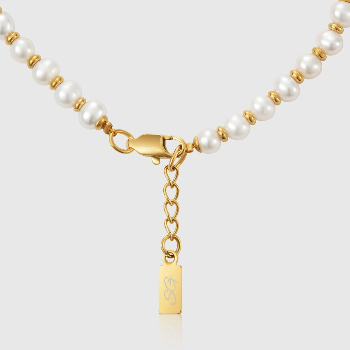 Classic Pearl Bracelet - delicate necklace lustrous white pearls