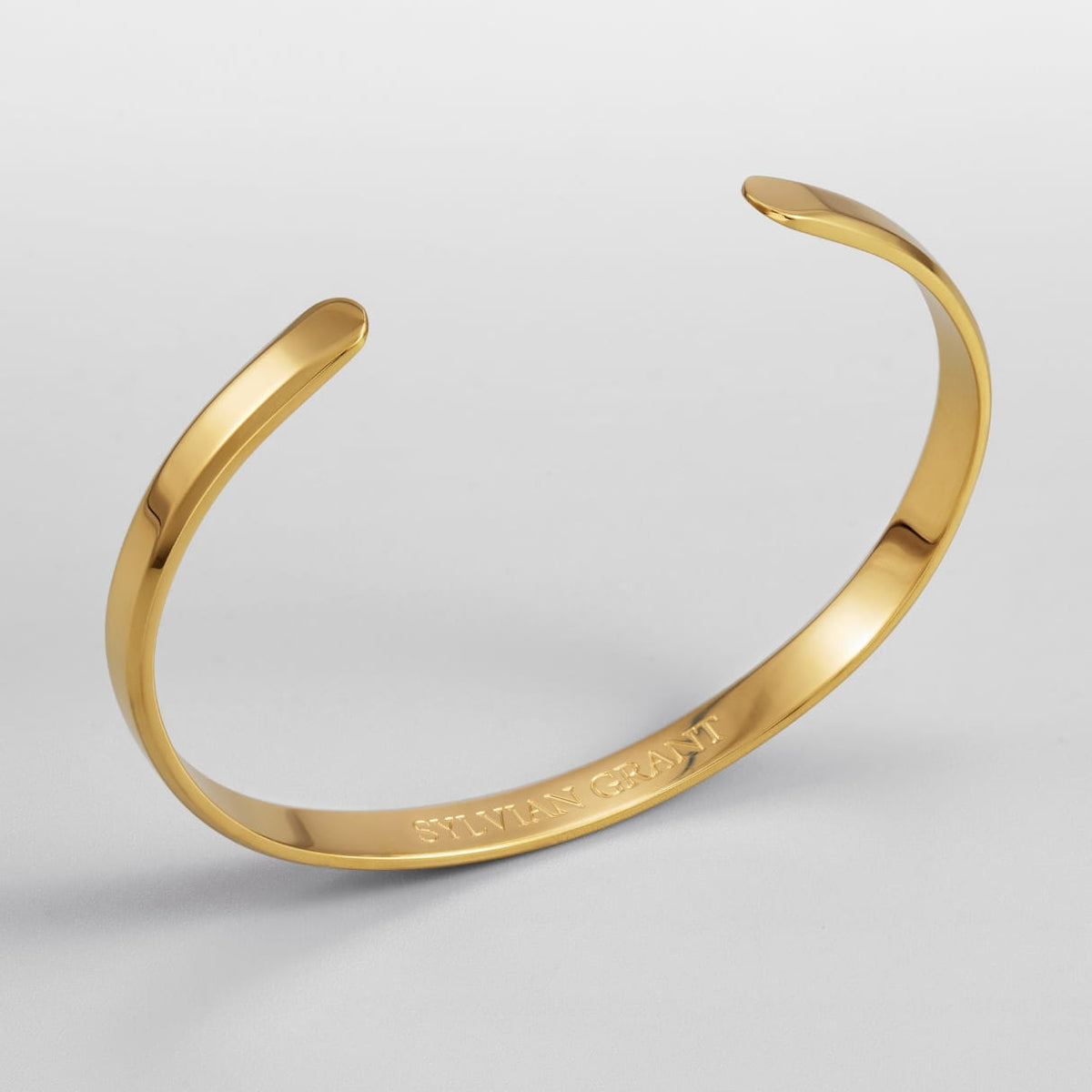 Classic Unisize Cuff - Gold - gold-toned open cuff bracelet sleek