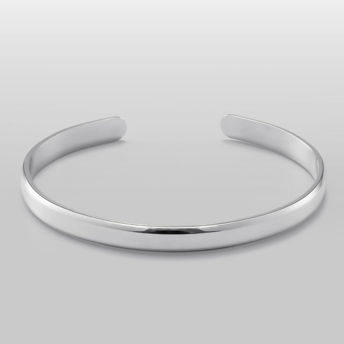 Classic Unisize Cuff - sleek minimalist silver cuff bracelet