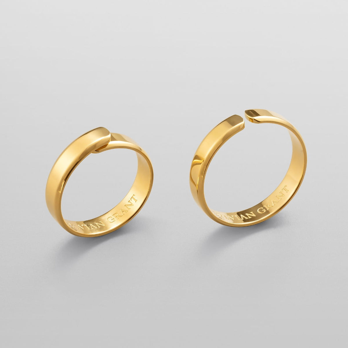 Classic Unisize Ring - gold-toned minimalist earrings sleek modern