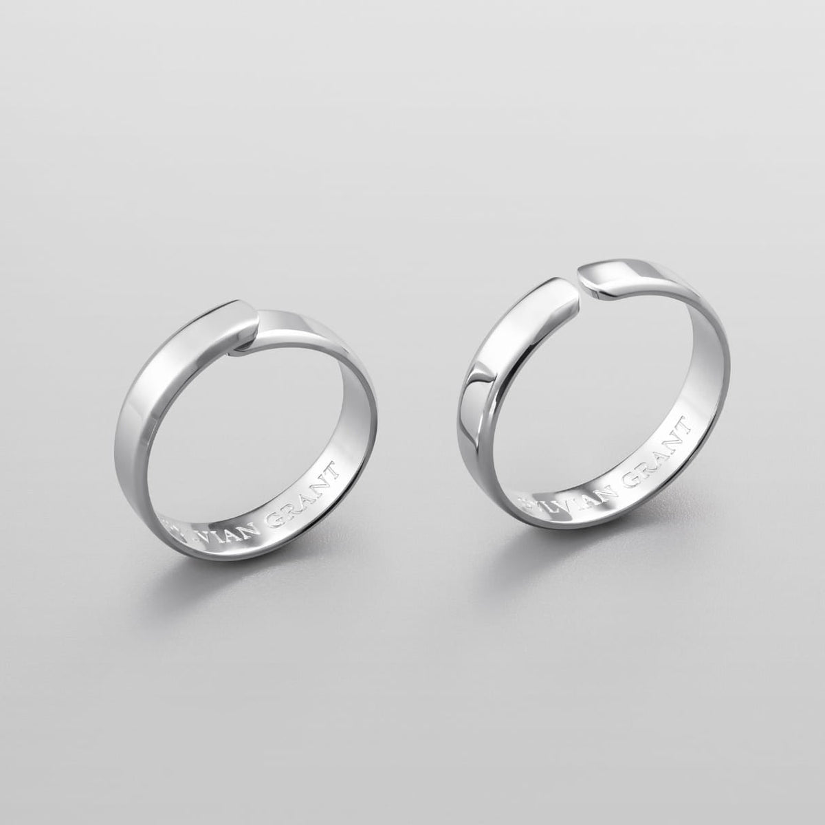 Classic Unisize Ring - silver-toned minimalist bands sleek modern