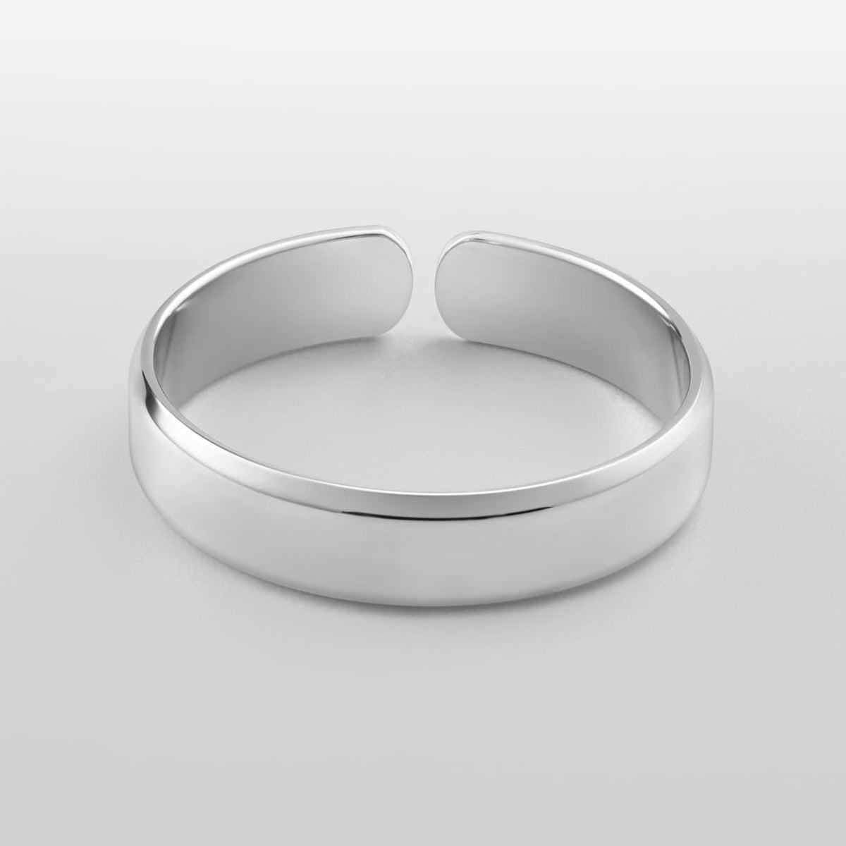 Classic Unisize Ring - sleek minimalist silver open ring