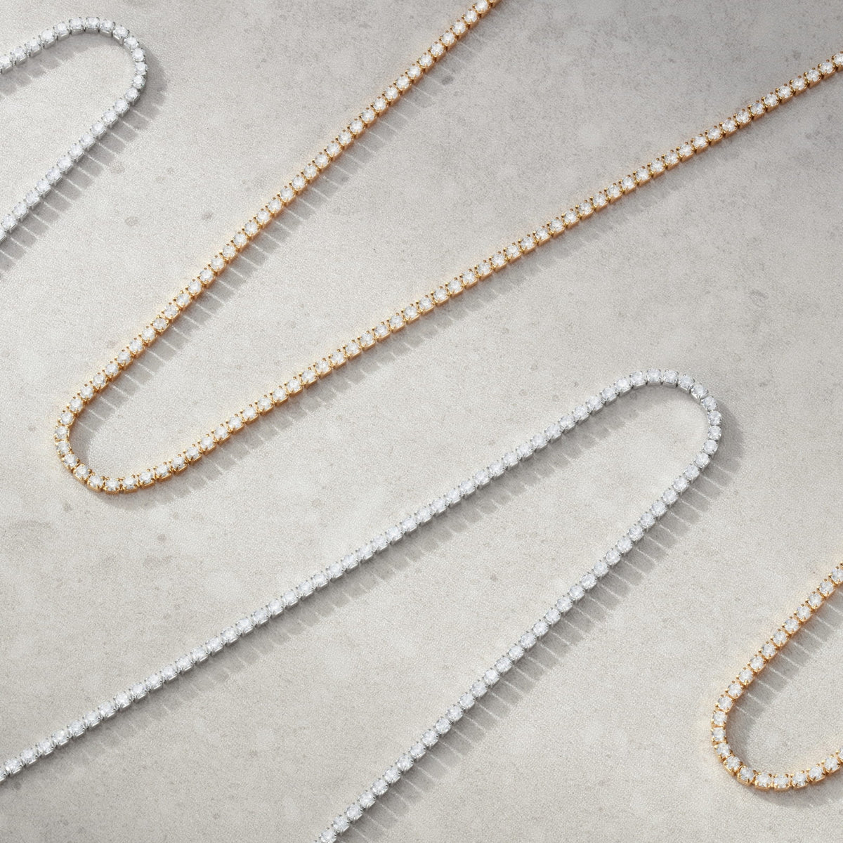 Minimal Tennis Necklace - elegant diamond tennis necklaces rose