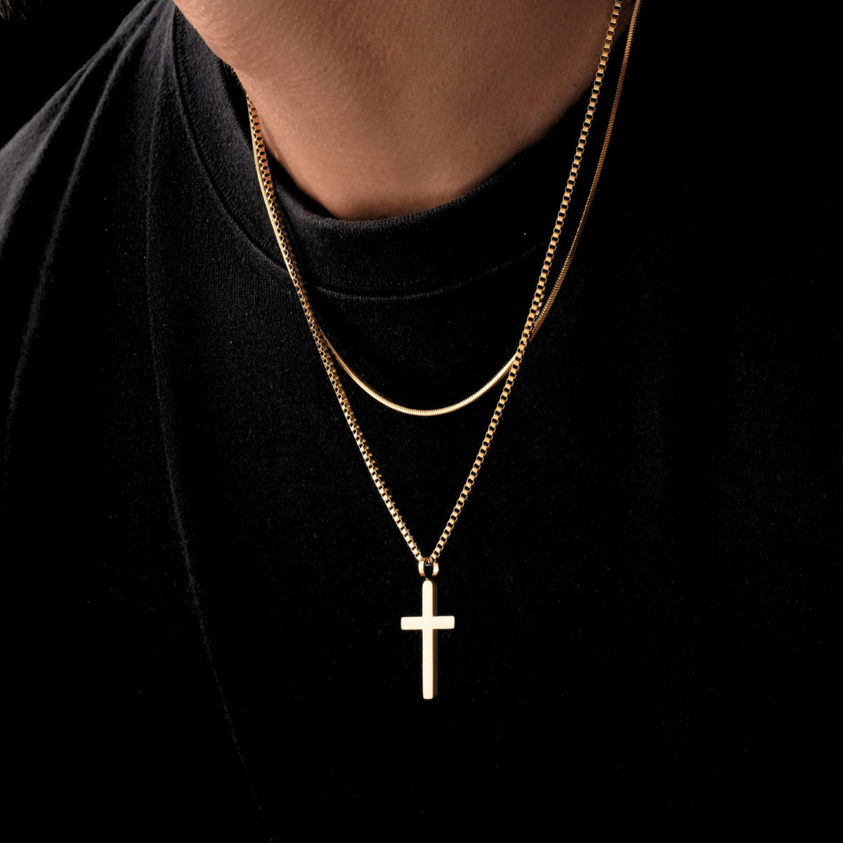 Classic Cross Necklace Duo