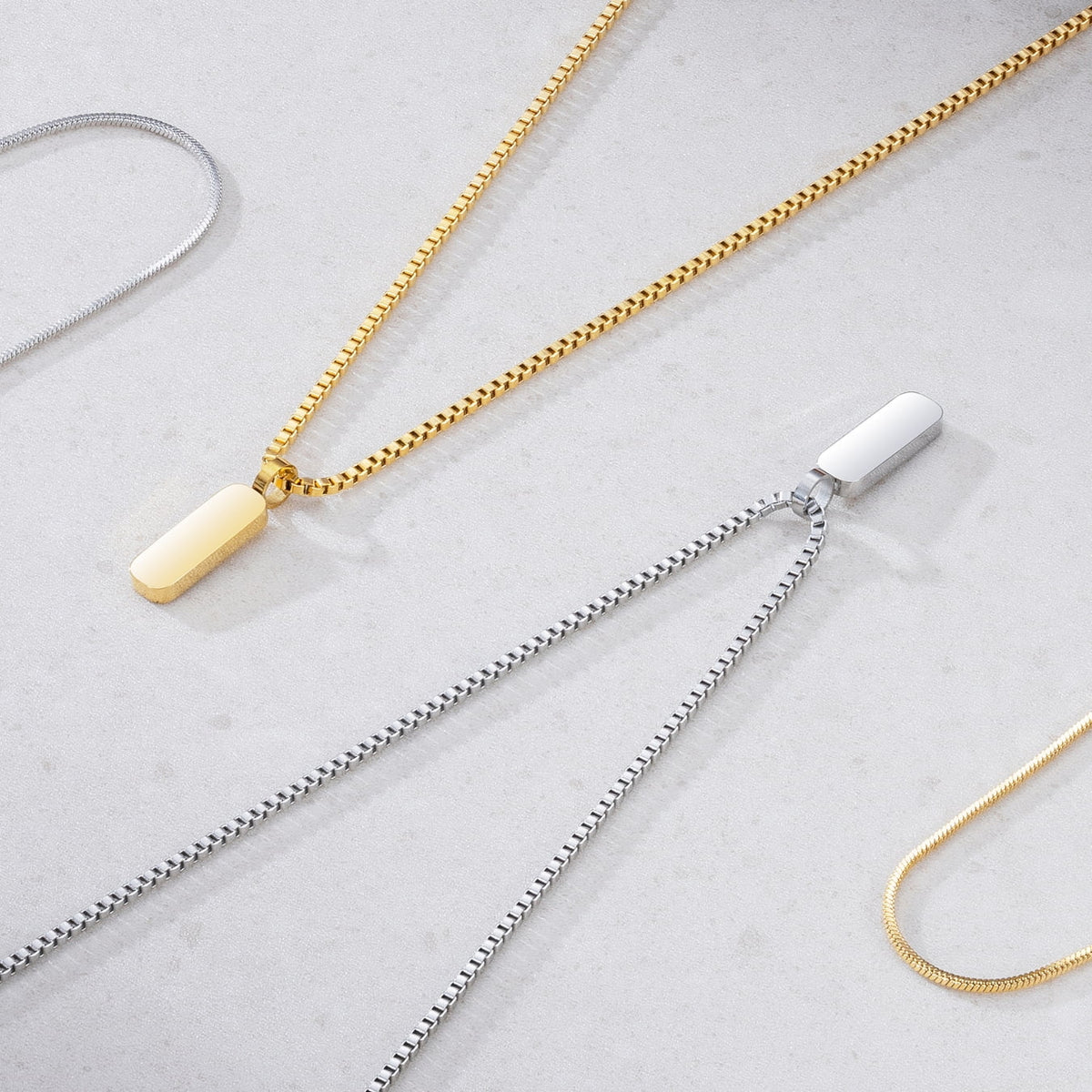 Minimal Pendant Necklace Duo